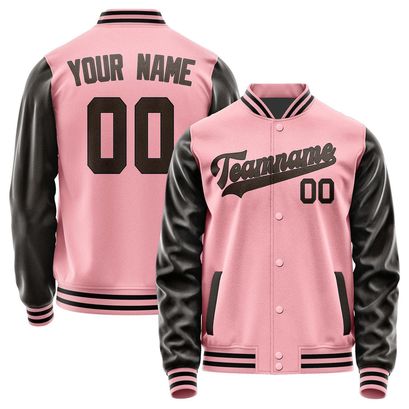 Custom Light Pink Brown Jacket JA2121012117B31701
