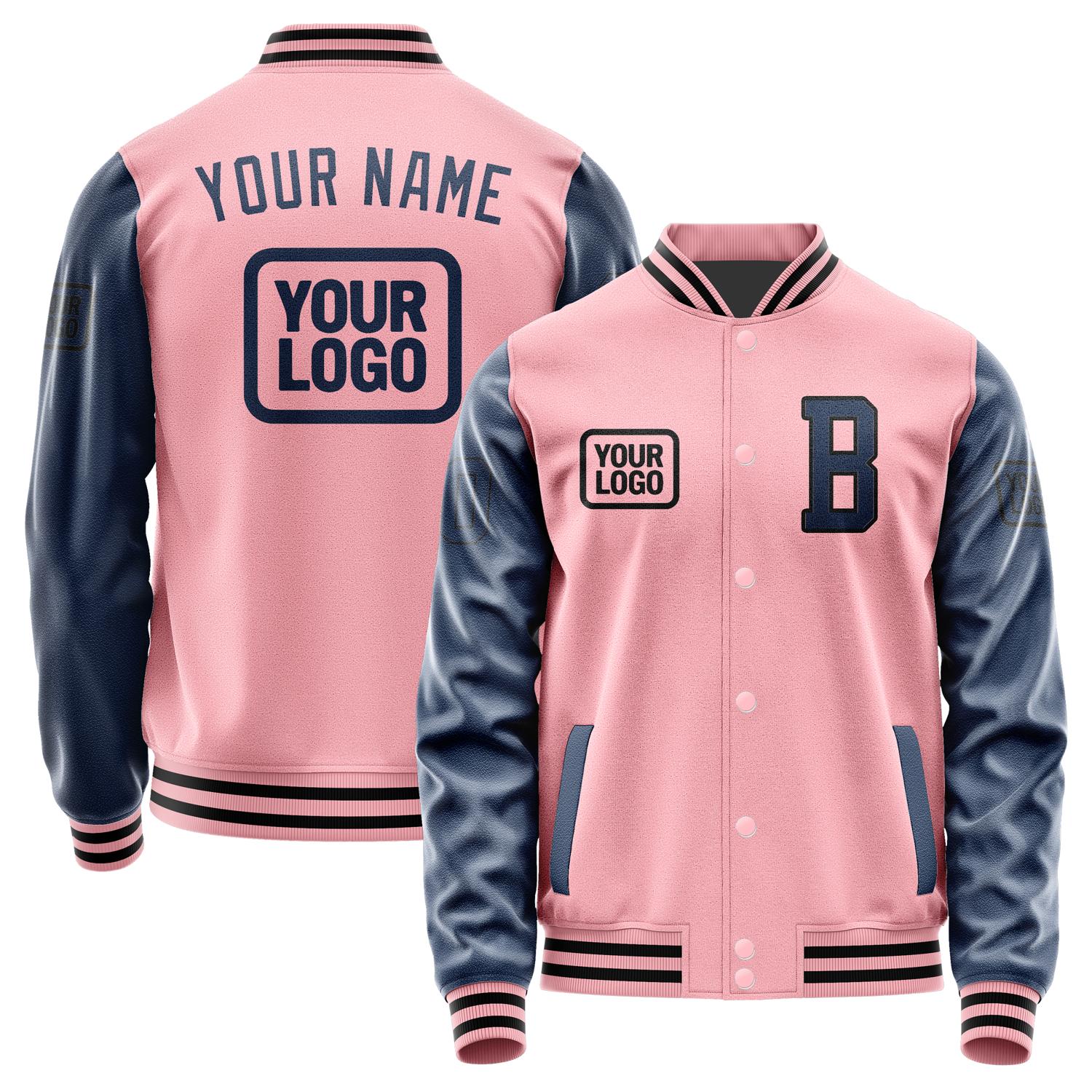 Custom Light Pink Blue Jacket JA212110211717101017
