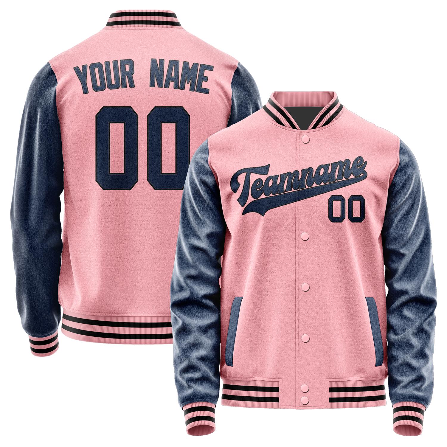 Custom Light Pink Blue Jacket JA2121102117B31710