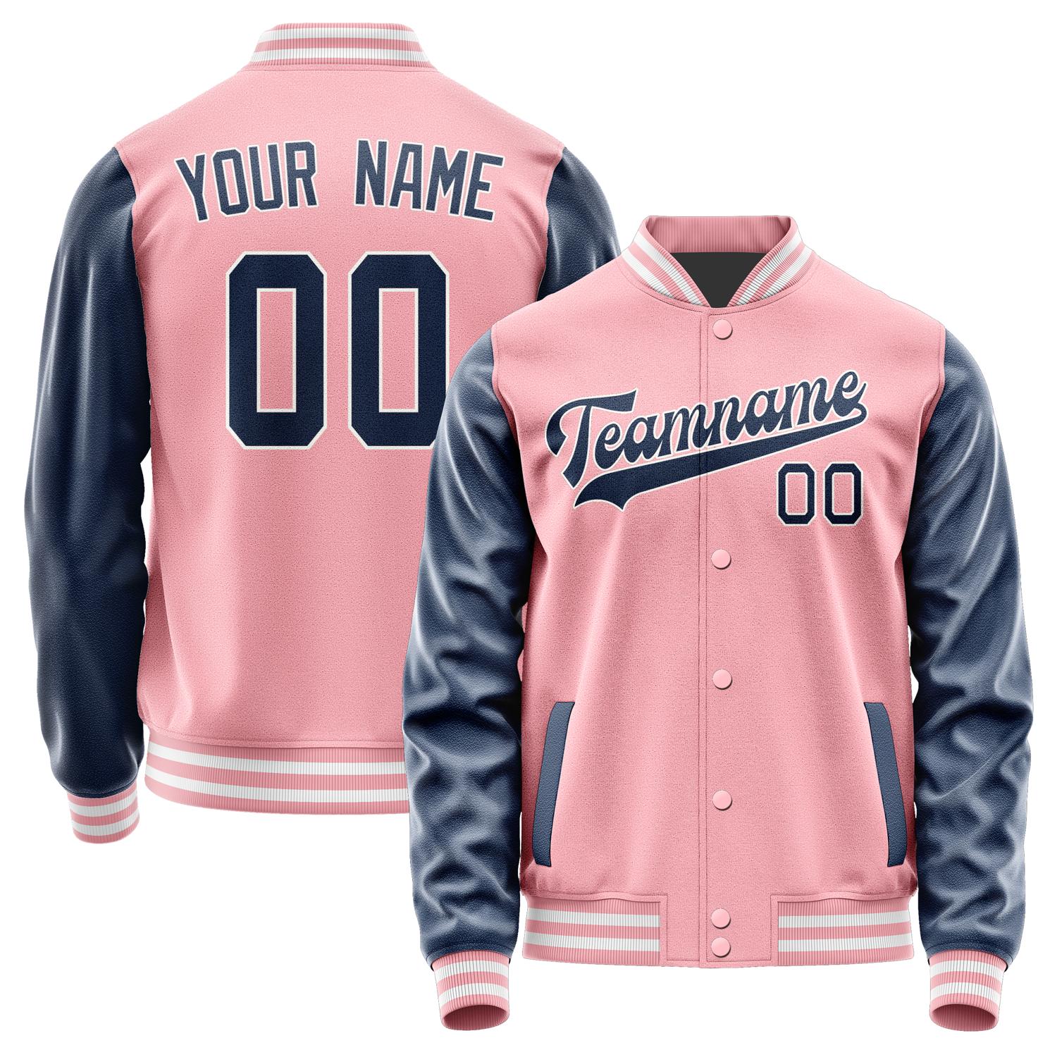 Custom Light Pink Blue Jacket JA2121102118B31810
