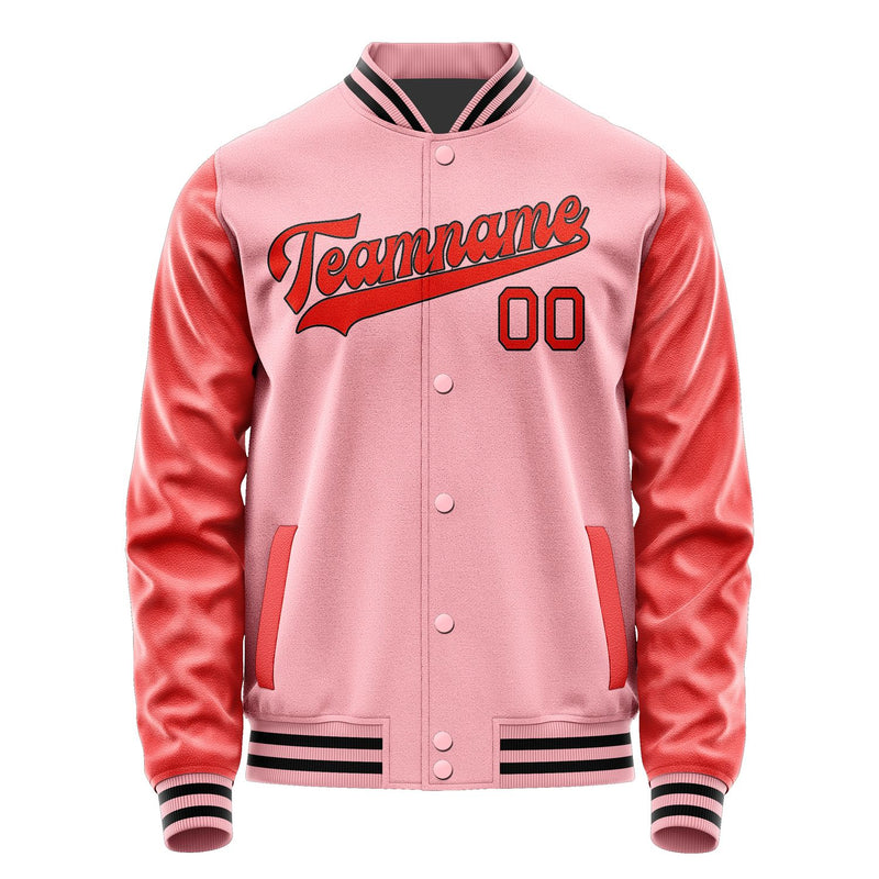 Custom Light Pink Orange Red Jacket JA2121122117B31712