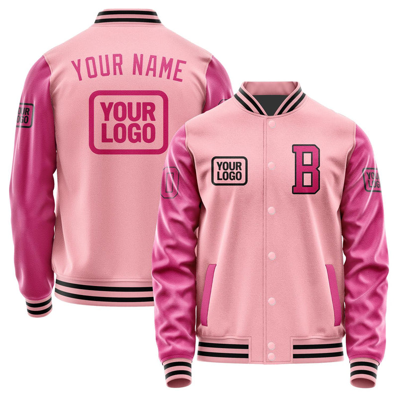 Custom Light Pink Pink Jacket JA212113211717131317