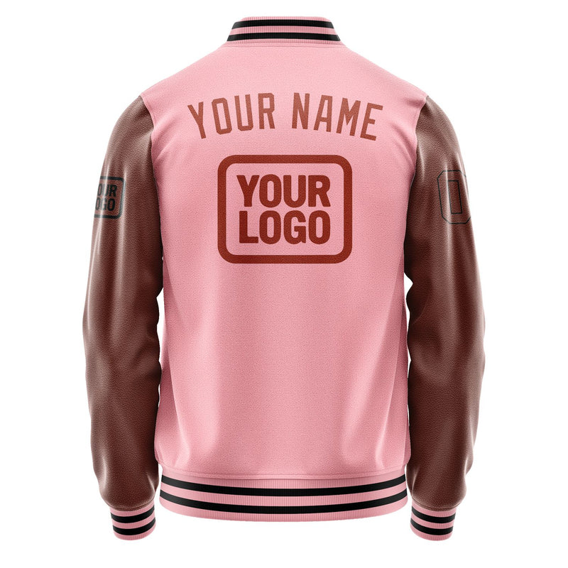 Custom Light Pink Coral Red Jacket JA212116211717161617