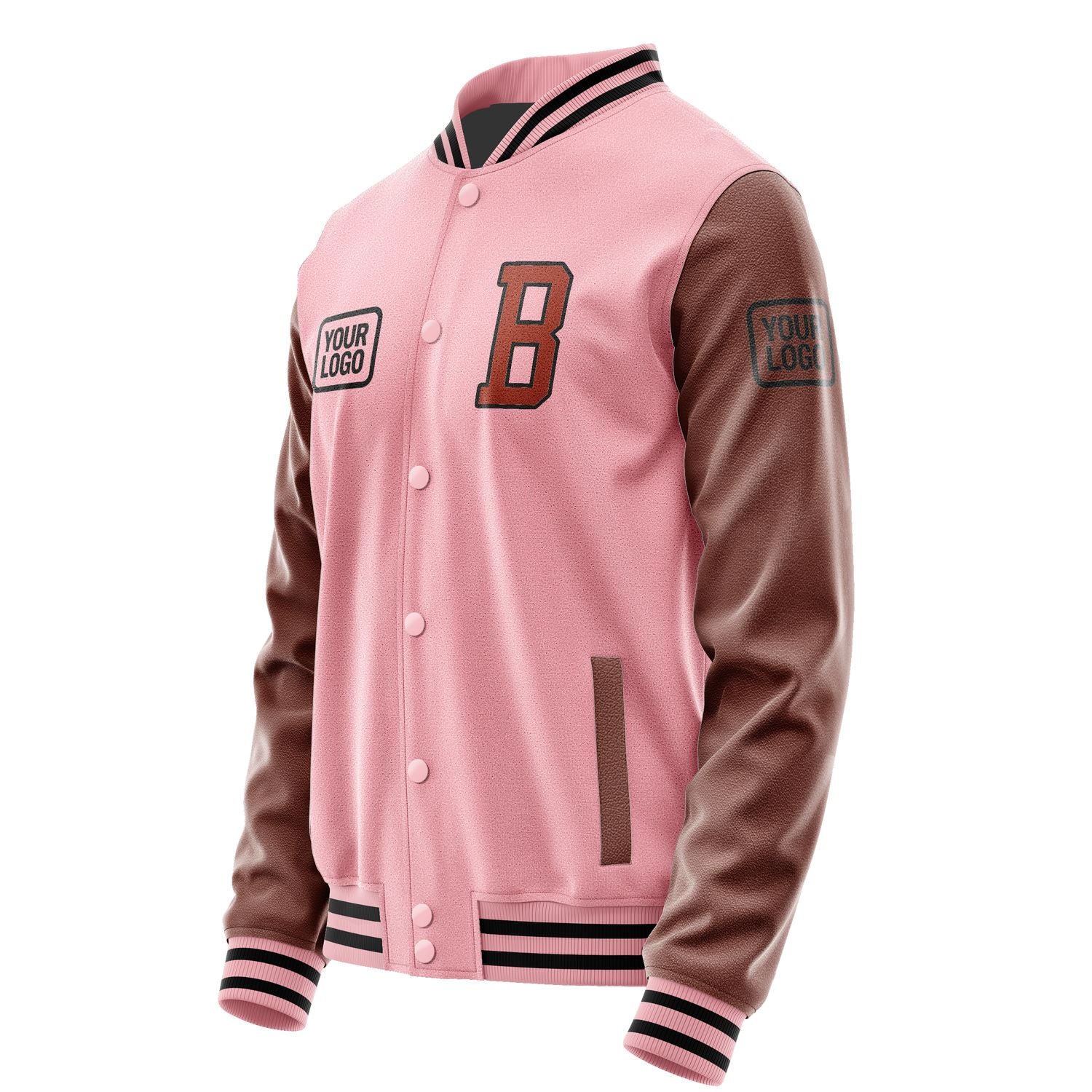 Custom Light Pink Coral Red Jacket JA212116211717161617