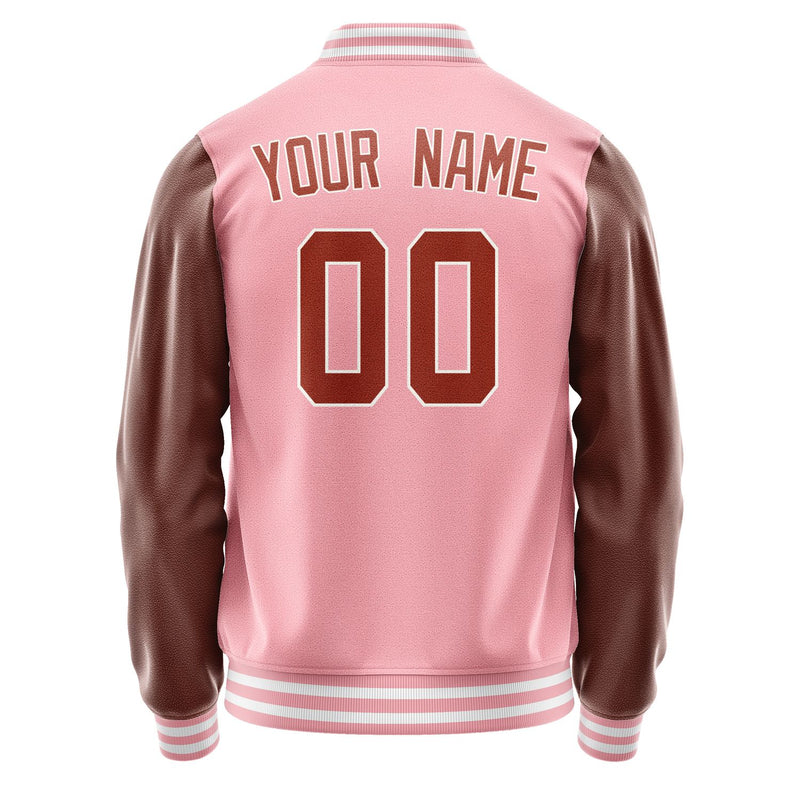 Custom Light Pink Coral Red Jacket JA2121162118B31816
