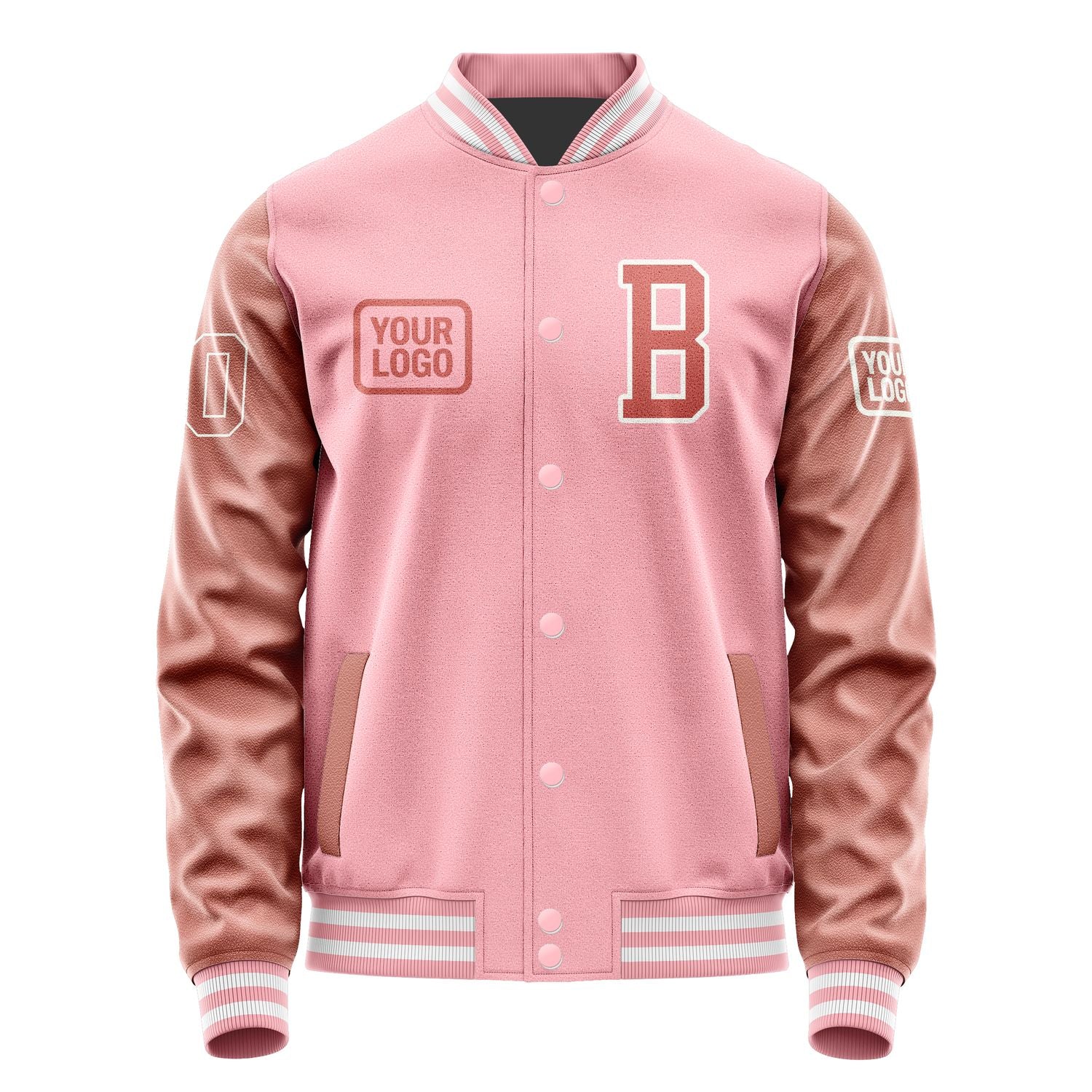 Custom Light Pink Copper Rose Jacket JA212129211818292918