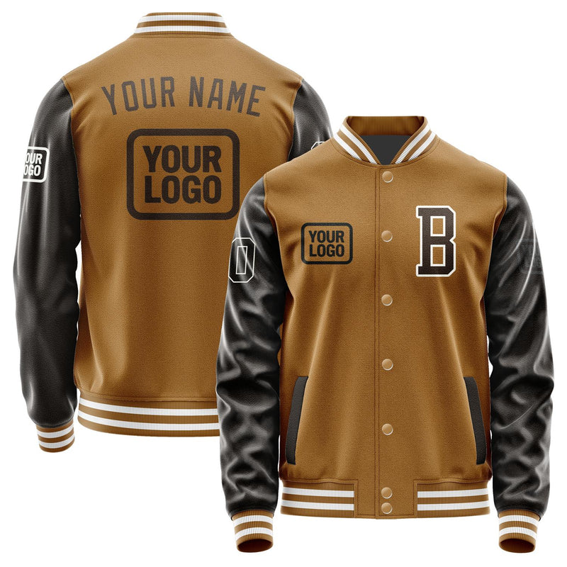 Custom Khaki Brown Jacket JA222201221818010118