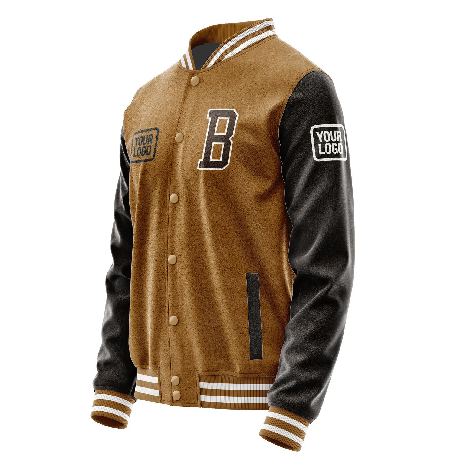 Custom Khaki Brown Jacket JA222201221818010118