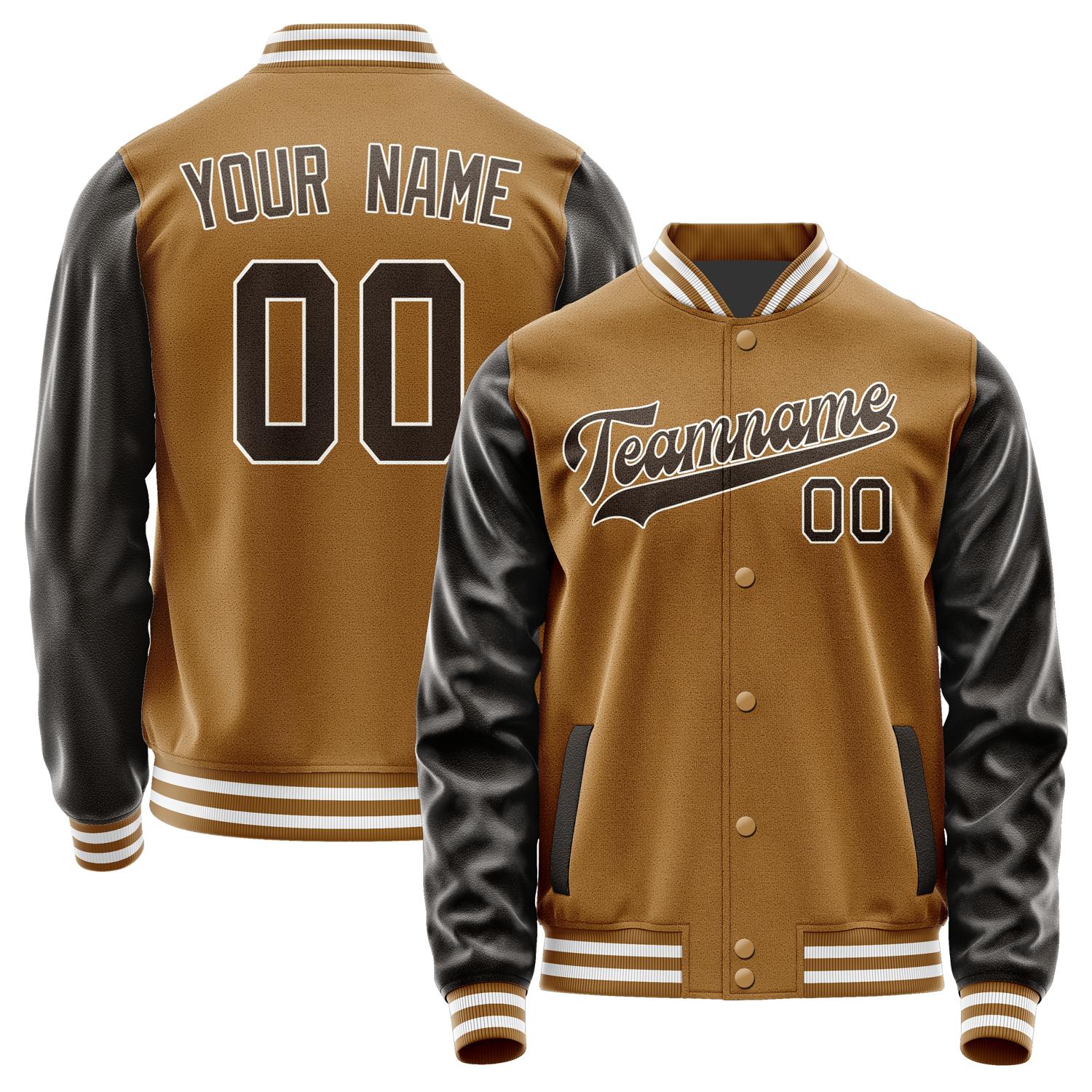 Custom Khaki Brown Jacket JA2222012218B31801