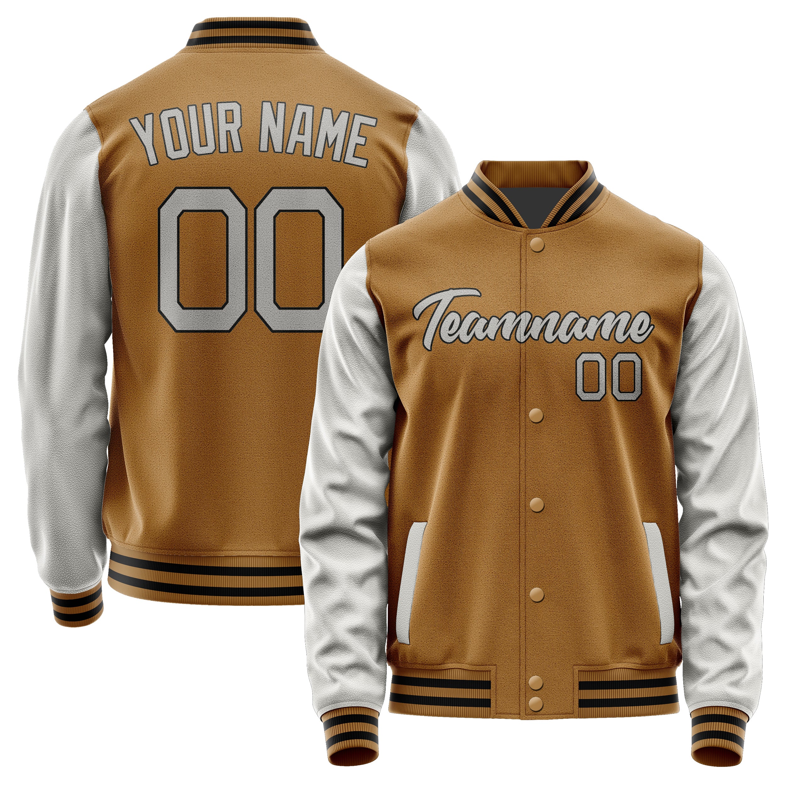 Custom Khaki Gray Jacket JA2222042217B21704