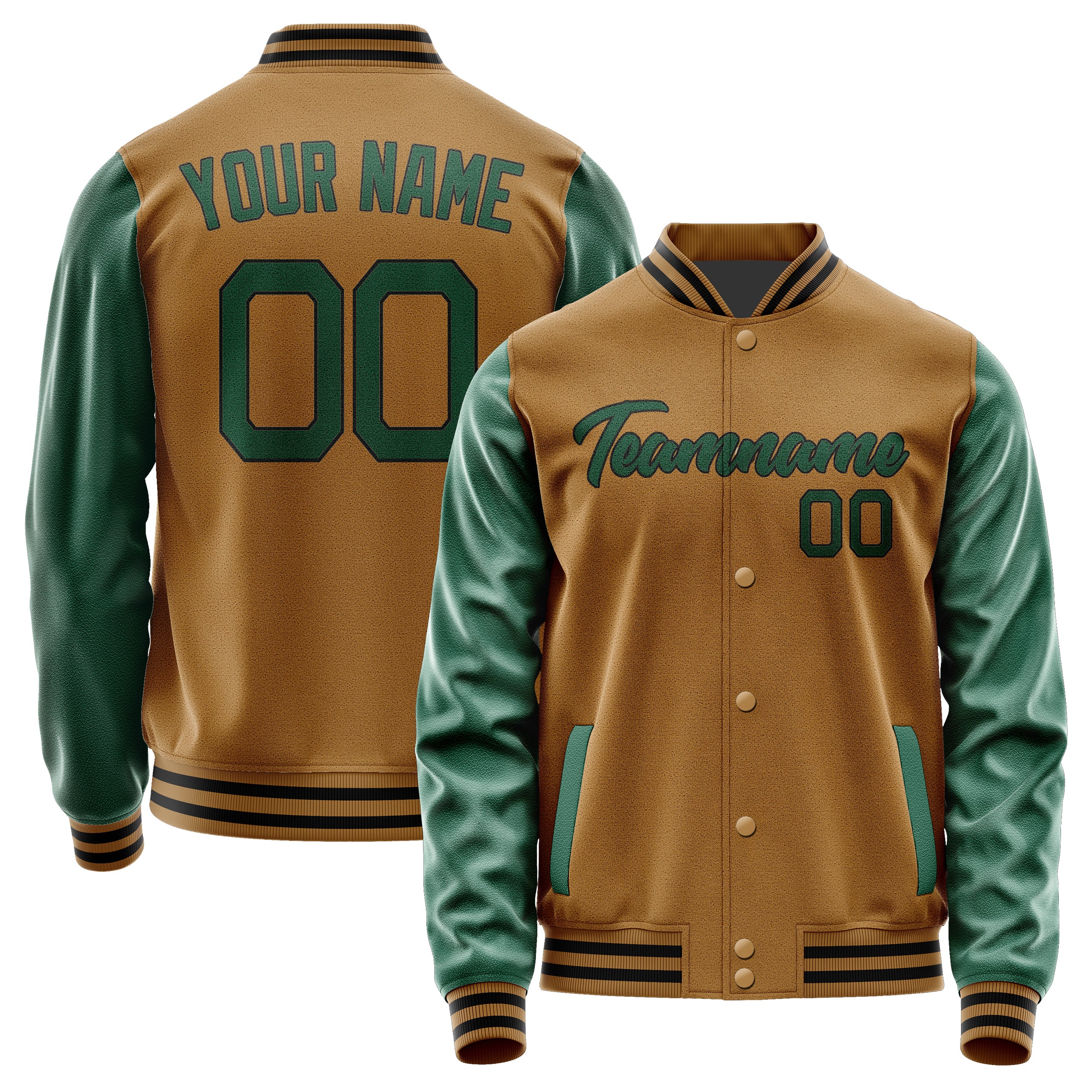 Custom Khaki Green Jacket JA2222052217B21705