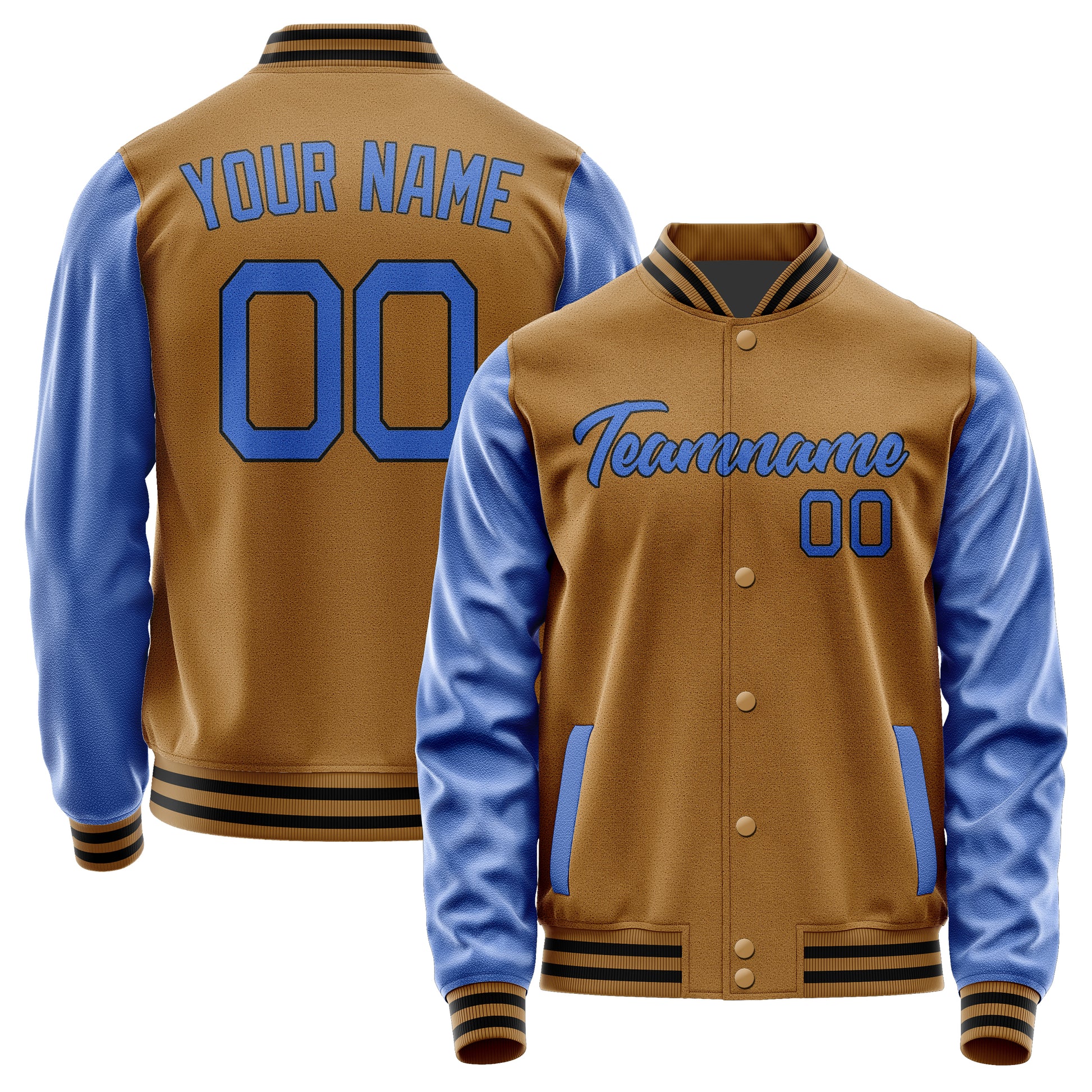 Custom Khaki Sky Blue Jacket JA2222092217B21709