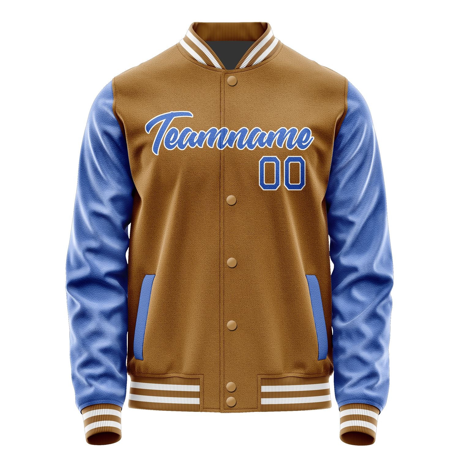 Custom Khaki Sky Blue Jacket JA2222092218B21809