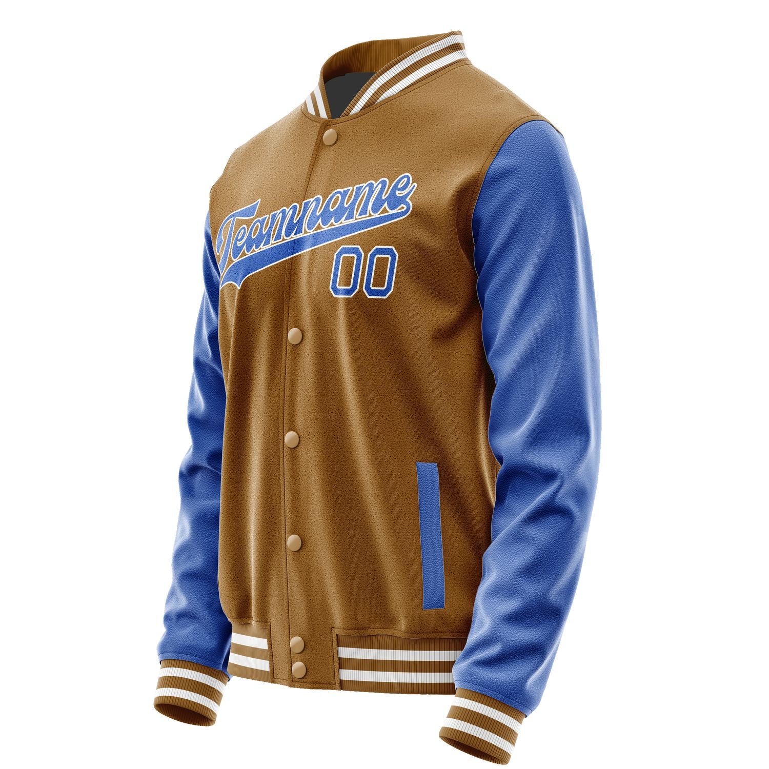 Custom Khaki Sky Blue Jacket JA2222092218B31809