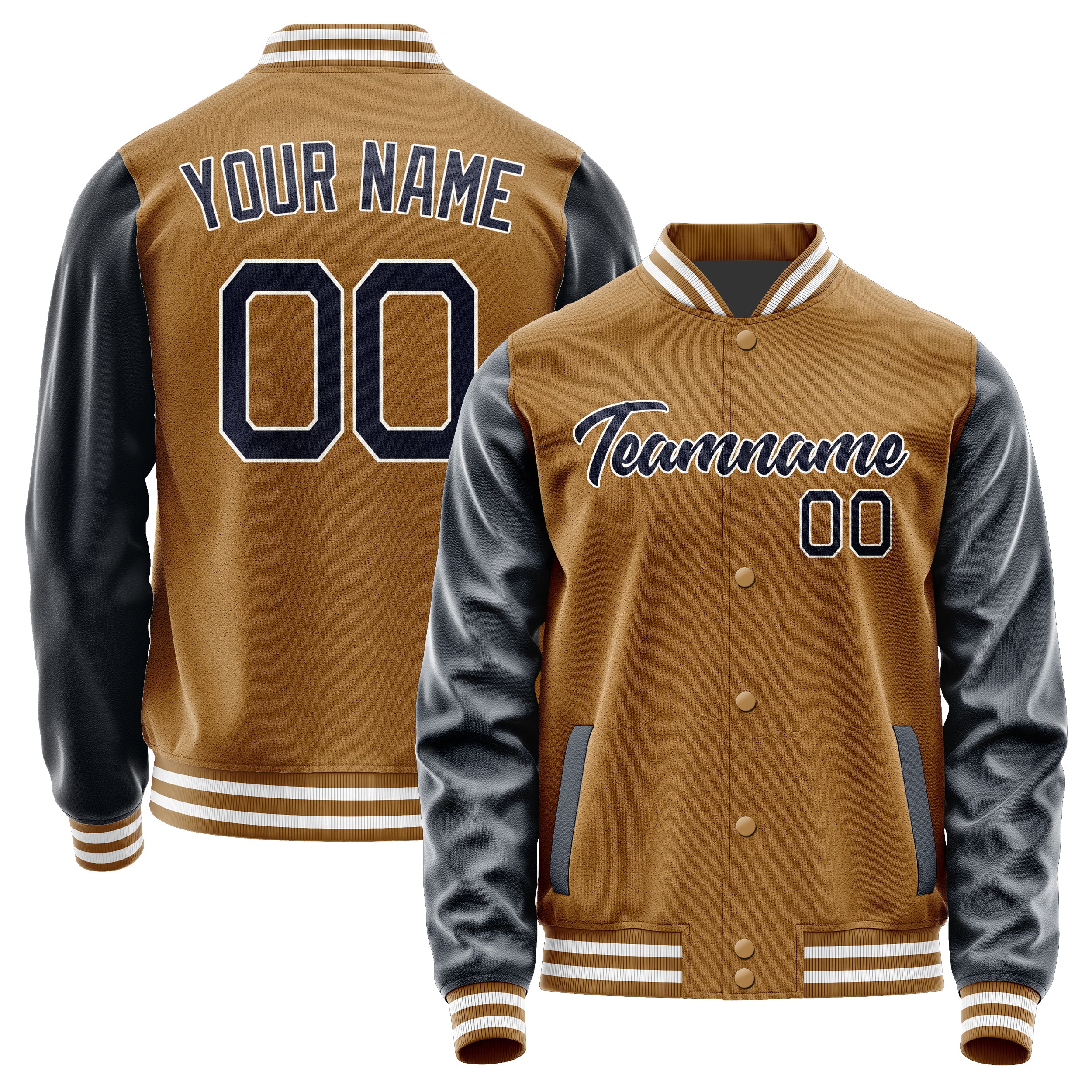 Custom Khaki Navy Jacket JA2222112218B21811
