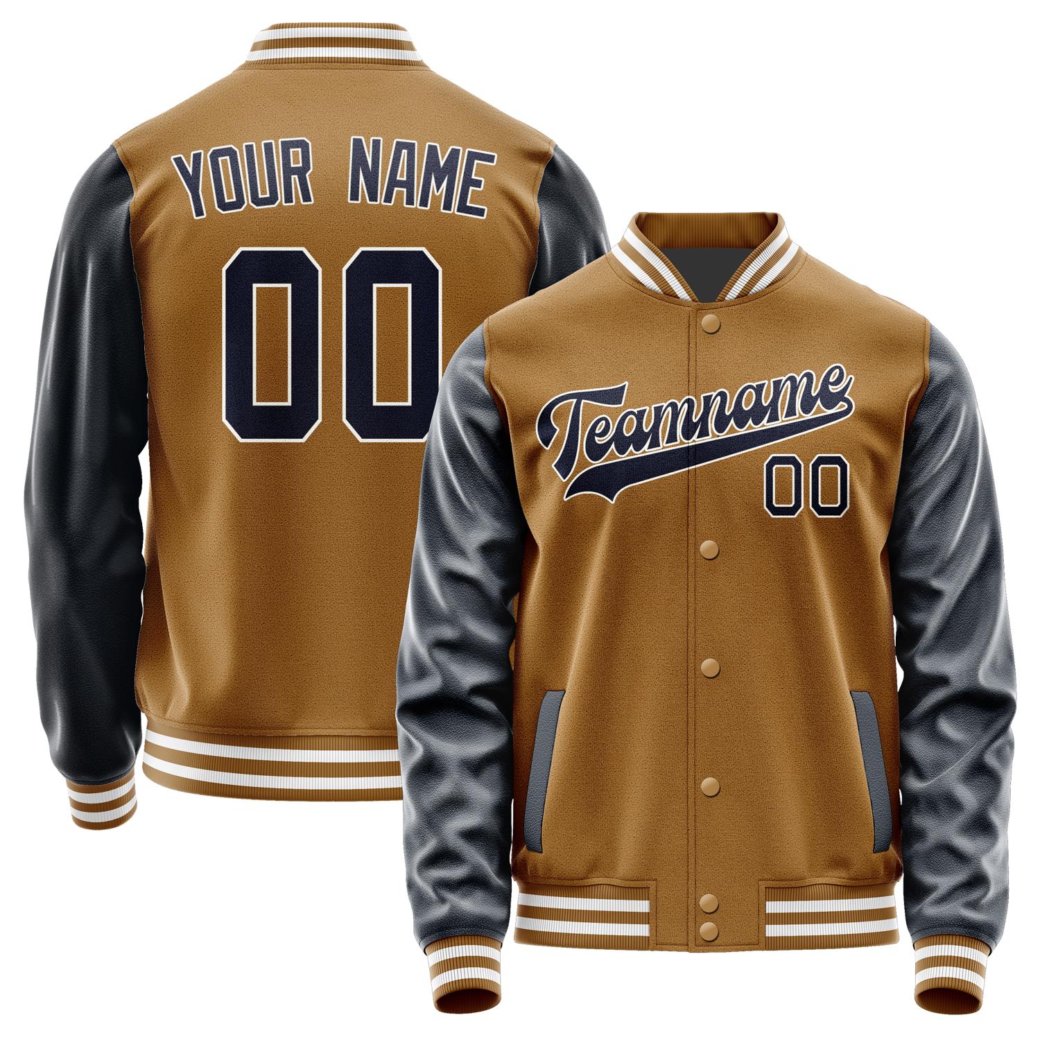Custom Khaki Navy Jacket JA2222112218B31811