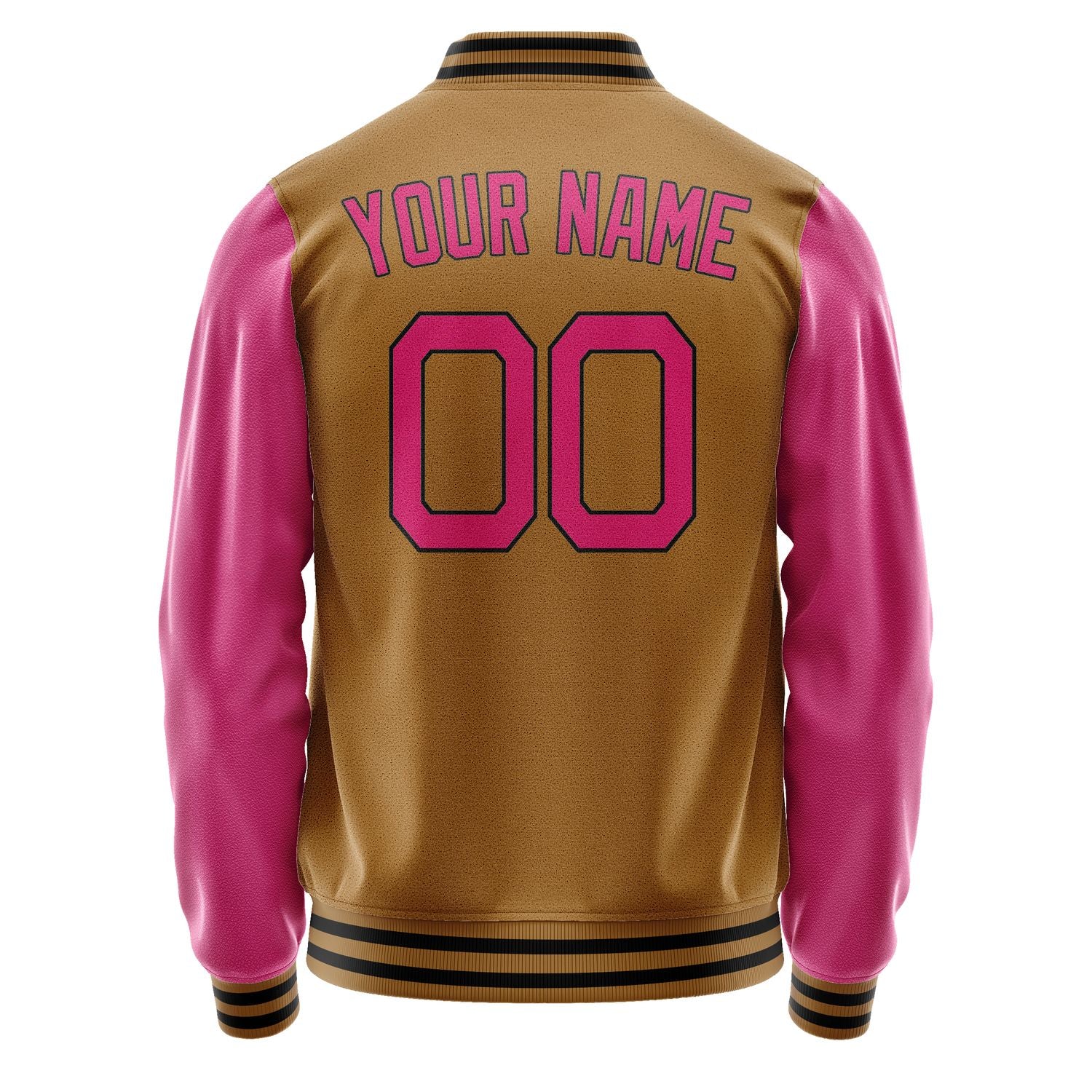 Custom Khaki Pink Jacket JA2222132217B21713