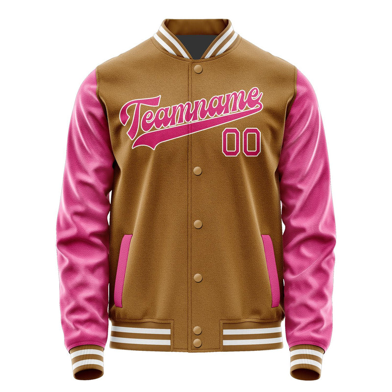 Custom Khaki Pink Jacket JA2222132218B31813