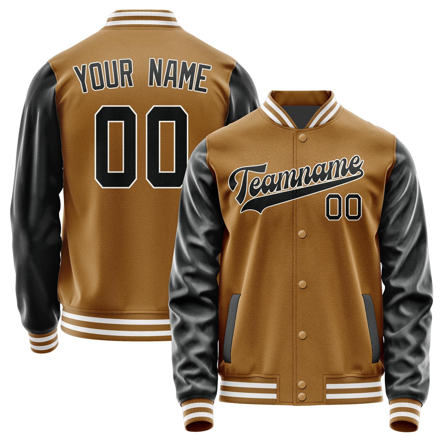 Custom Khaki Black Jacket JA2222172218B31817