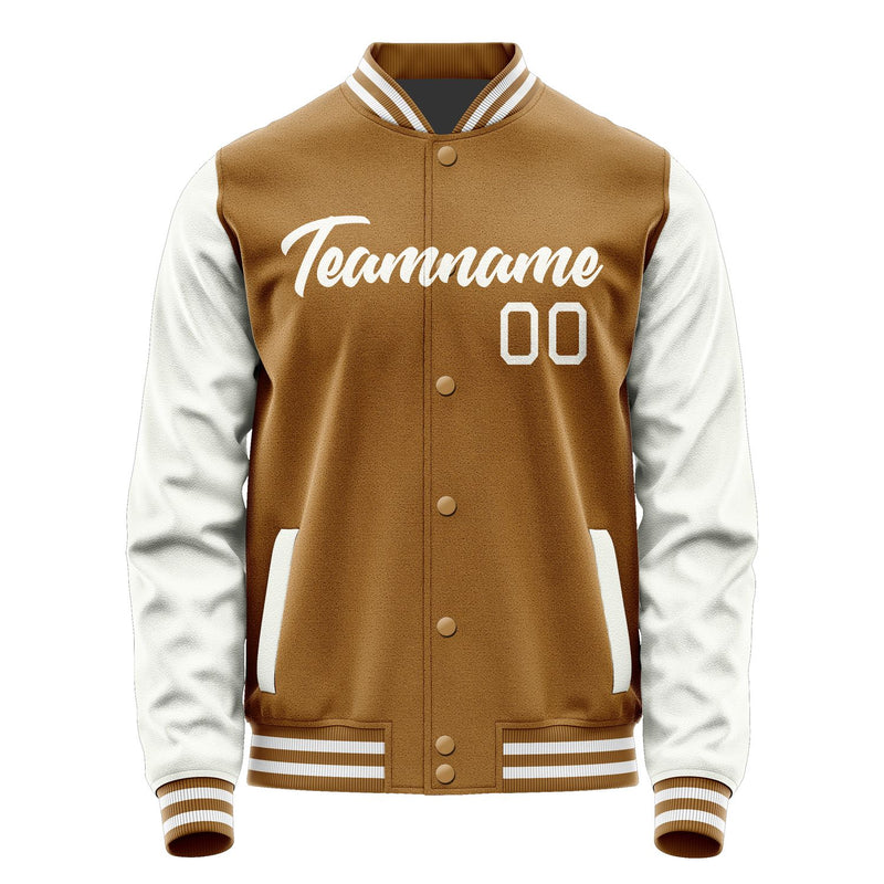 Custom Khaki White Jacket JA2222182218B21818