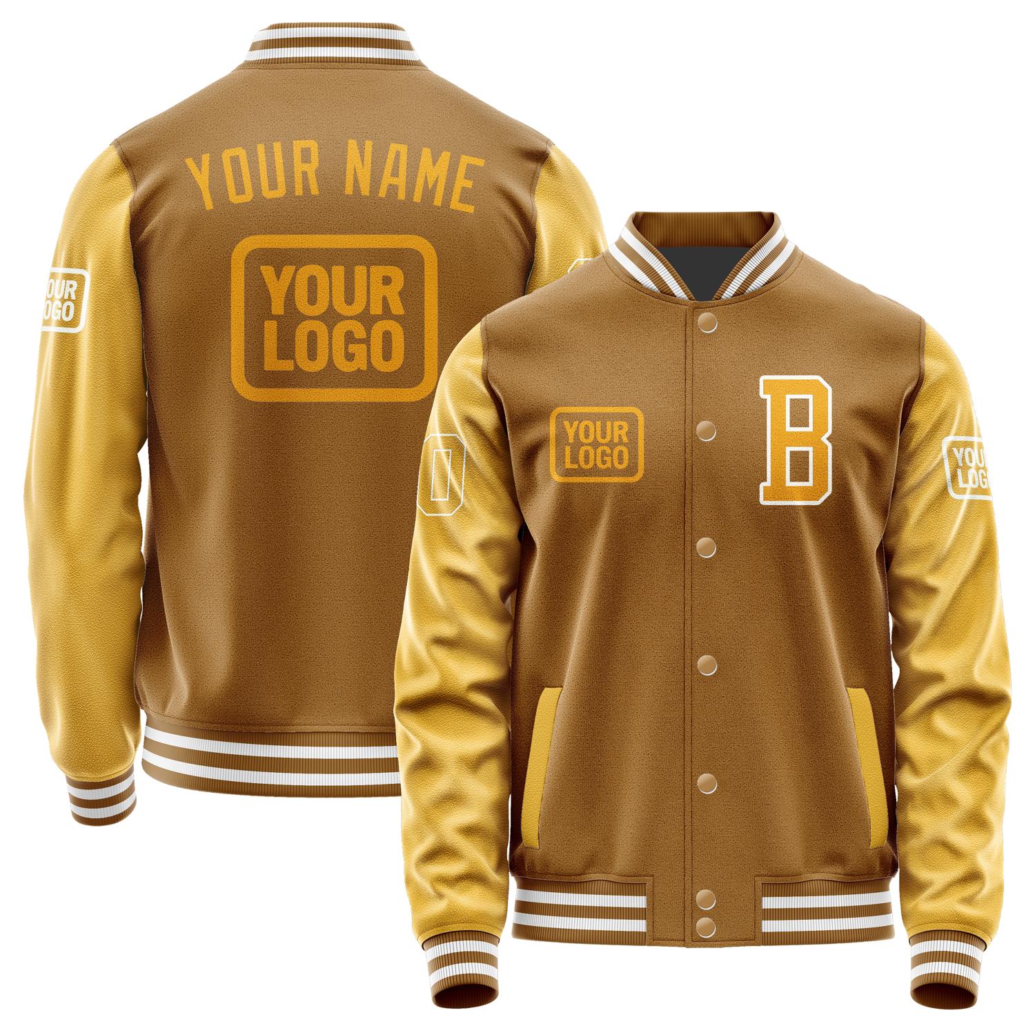Custom Khaki Yellow Jacket JA222219221818191918