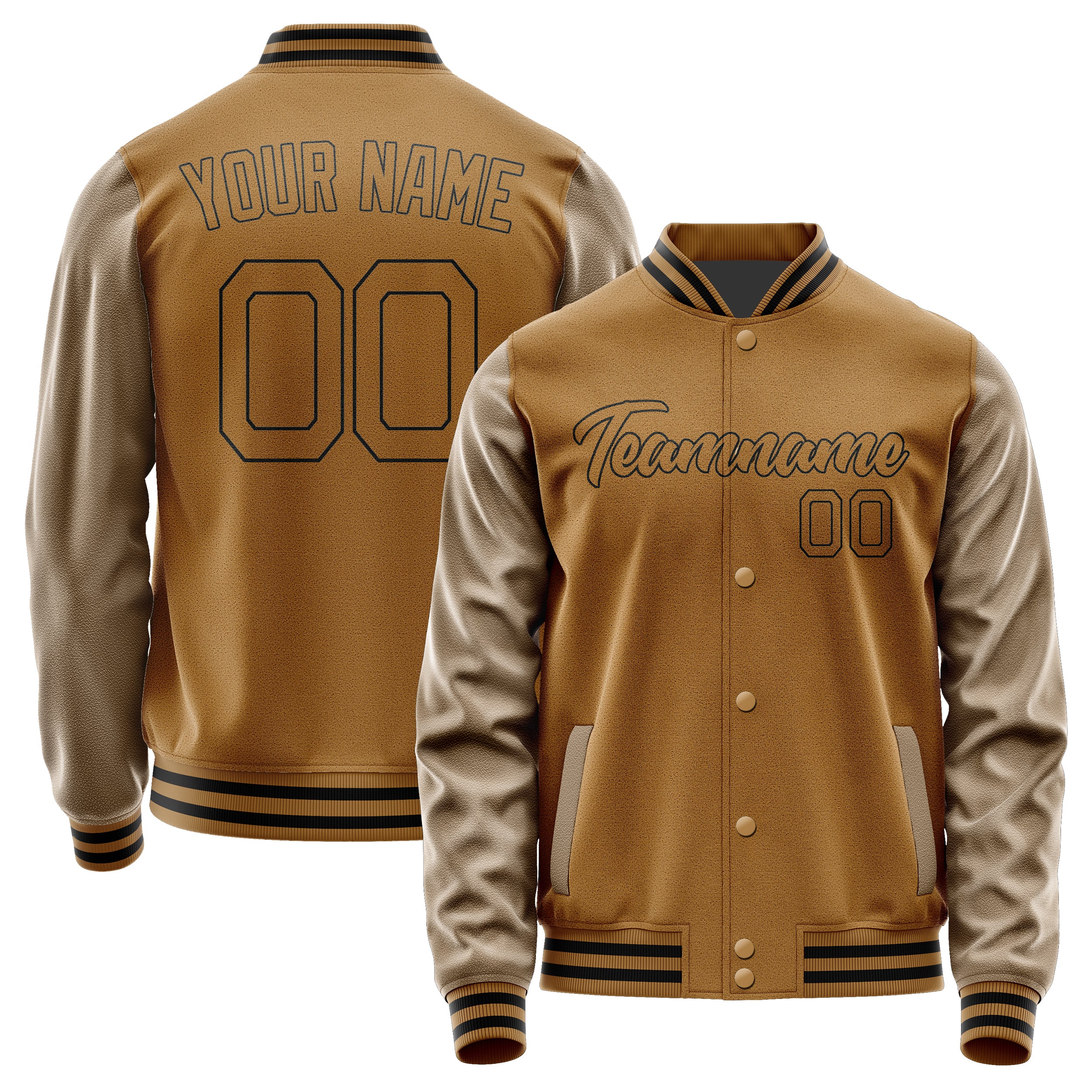 Custom Khaki Khaki Jacket JA2222222217B21722