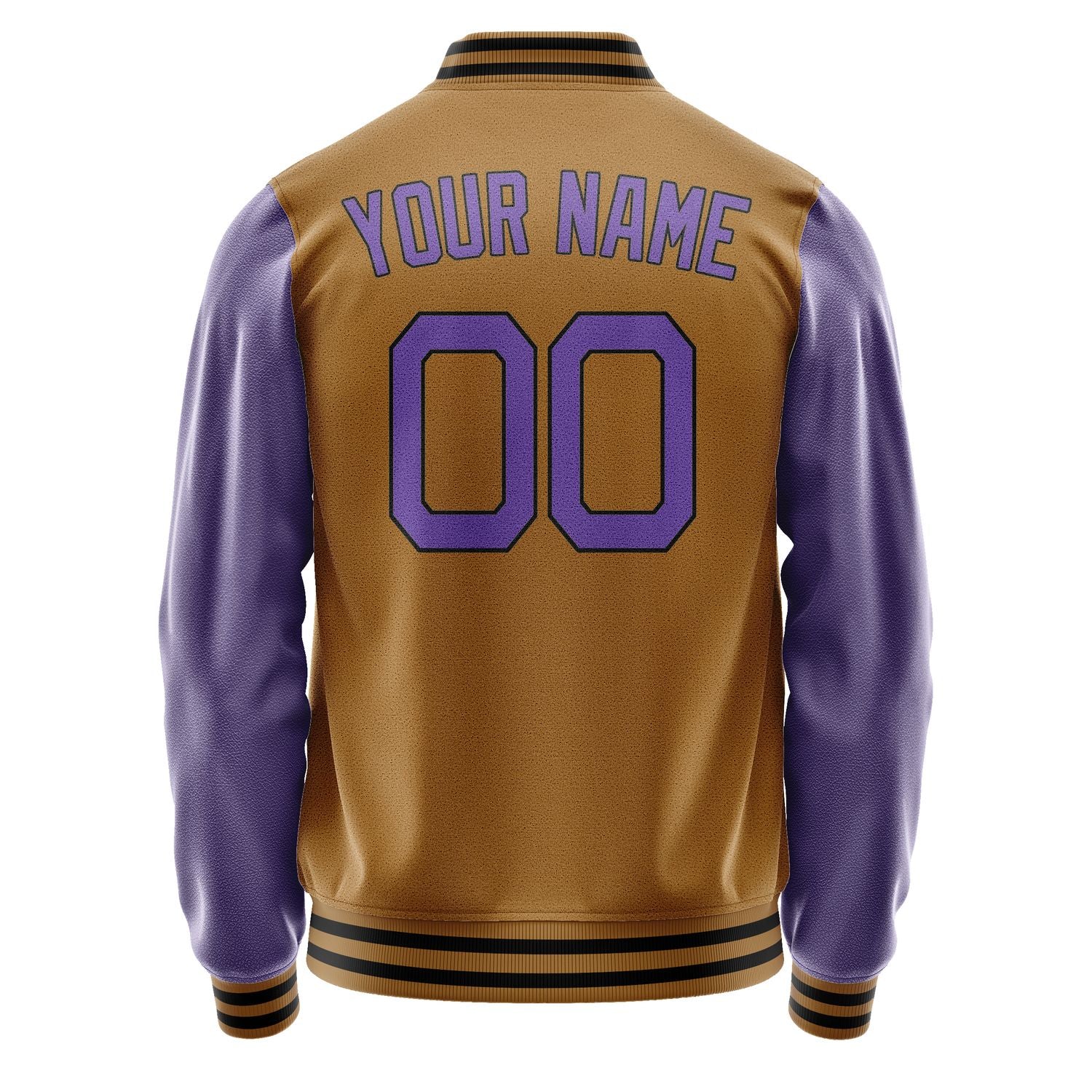 Custom Khaki Light Purple Jacket JA2222232217B21723
