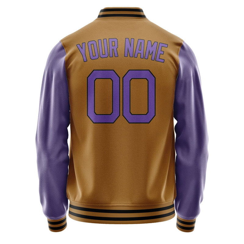 Custom Khaki Light Purple Jacket JA2222232217B21723