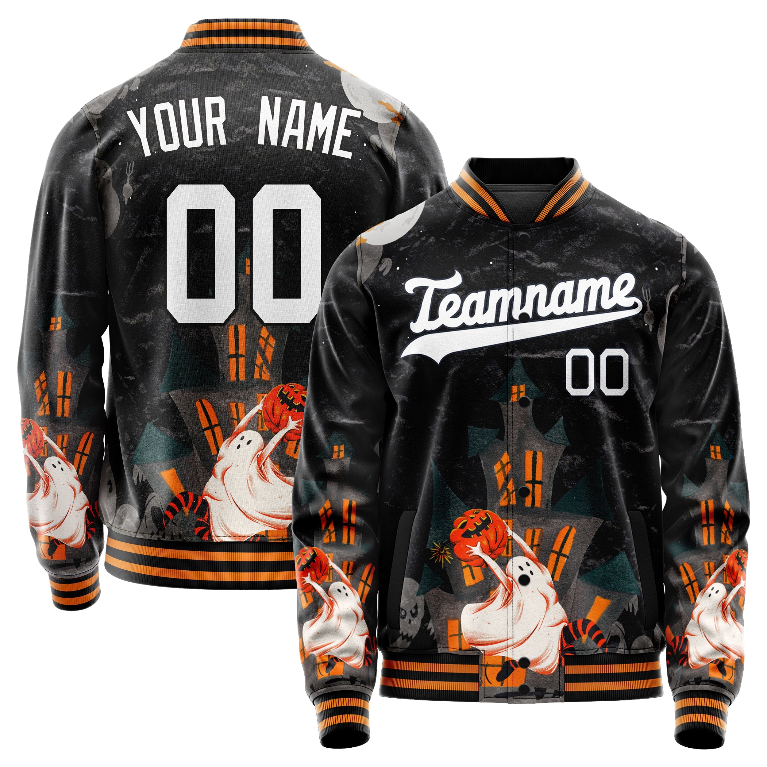 Custom Black Halloween Jacket JA2240927SK013