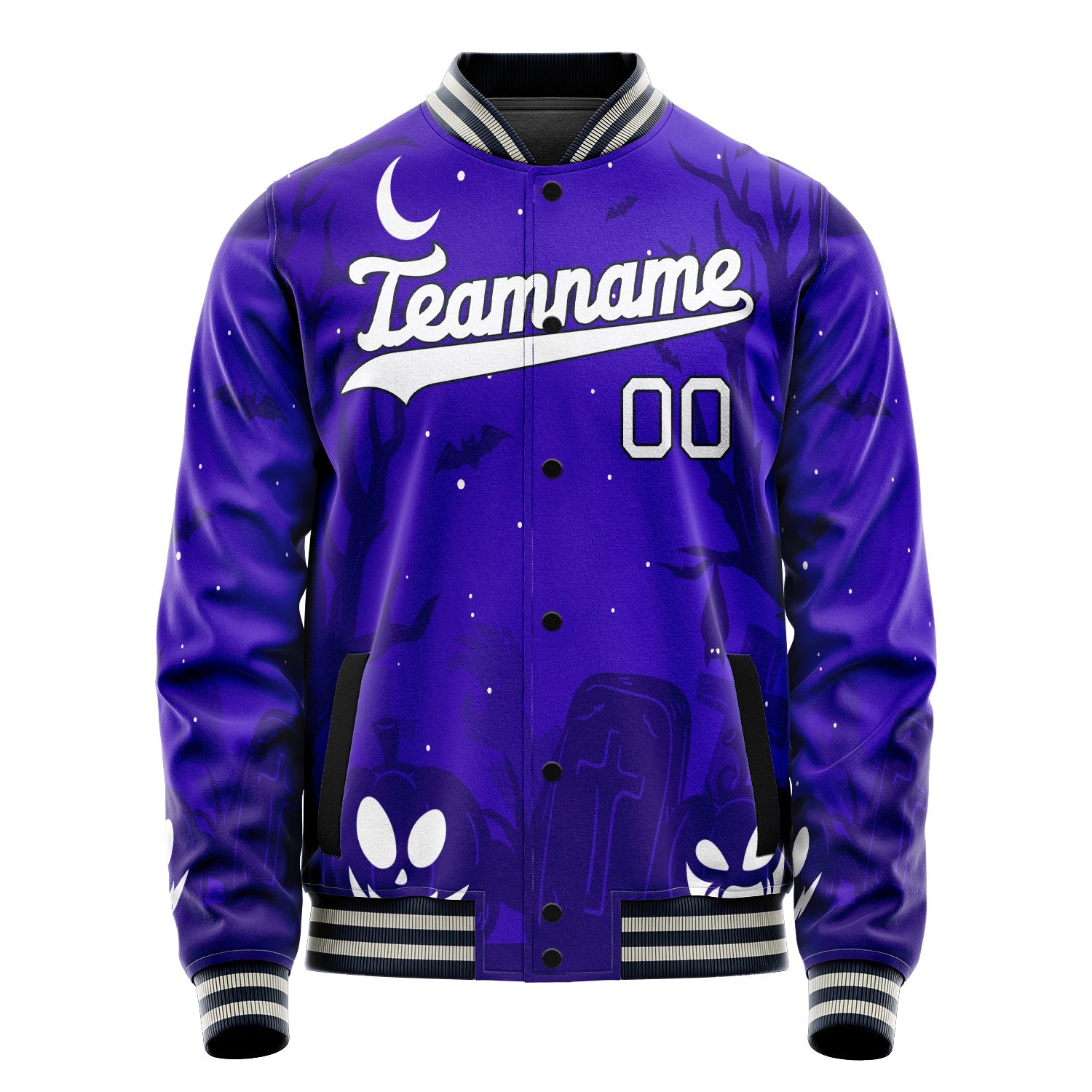 Custom Blue Halloween Jacket
