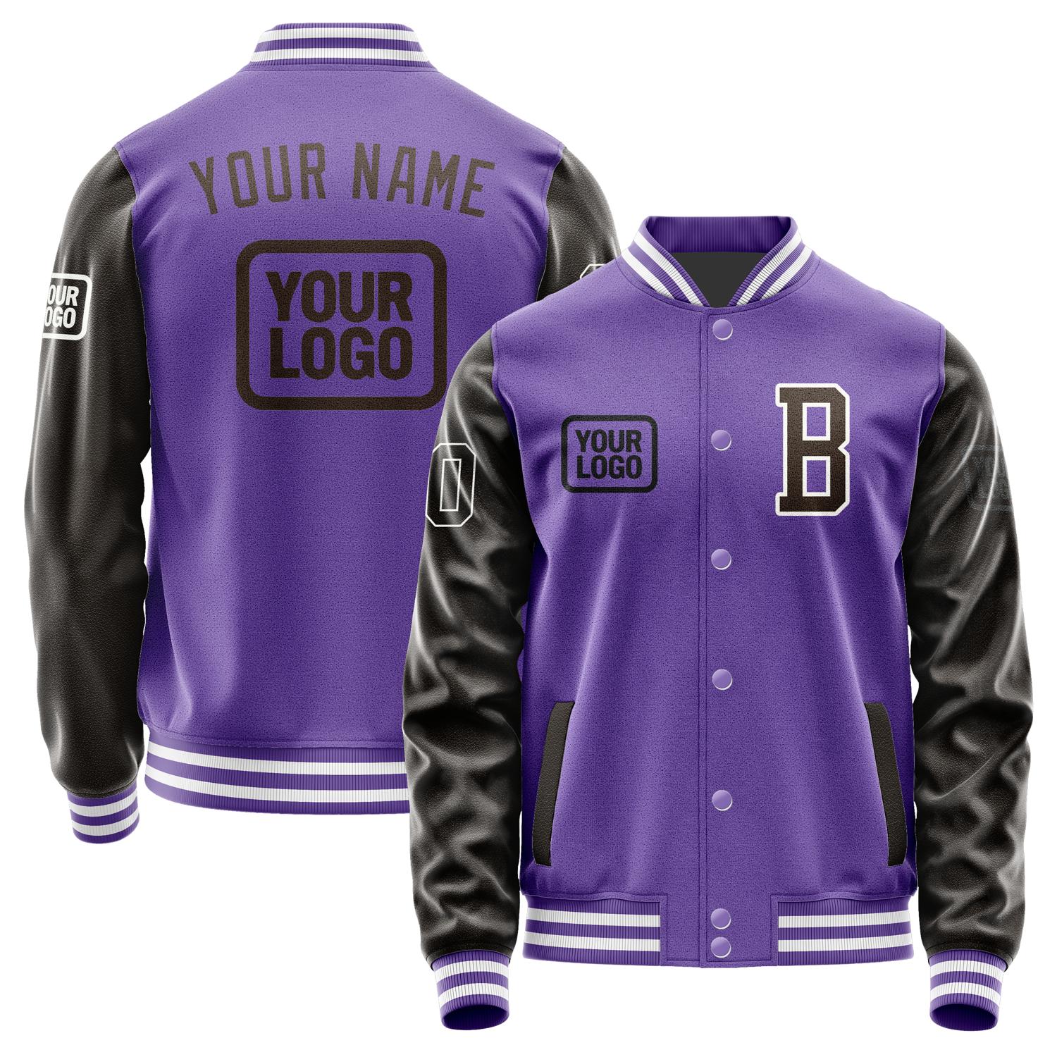 Custom Light Purple Brown Jacket JA232301231818010118