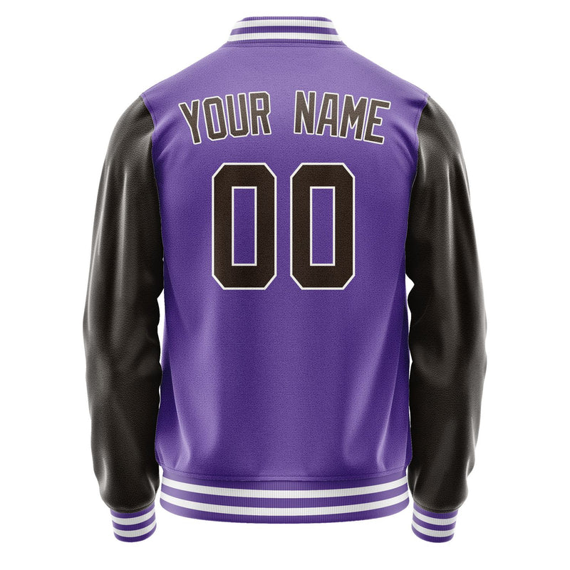 Custom Light Purple Brown Jacket JA2323012318B31801