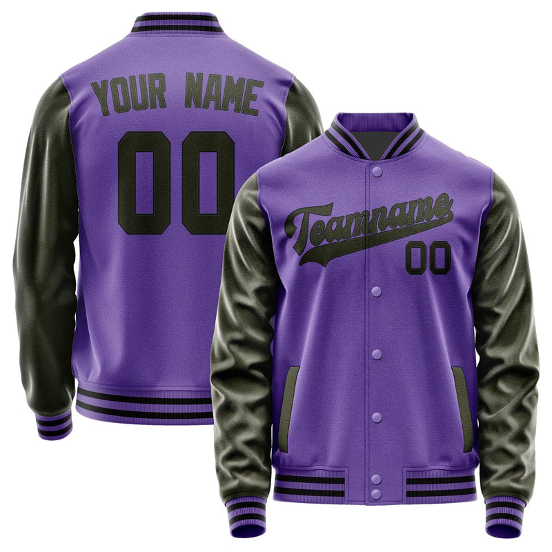 Custom Light Purple Olive Jacket JA2323022317B31702