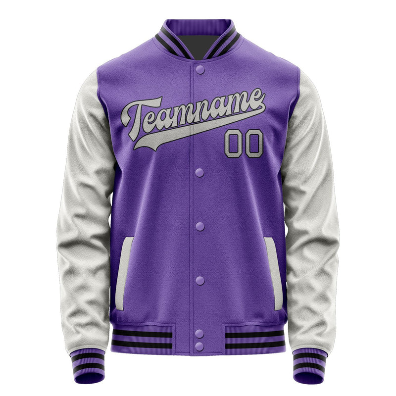 Custom Light Purple Gray Jacket JA2323042317B31704