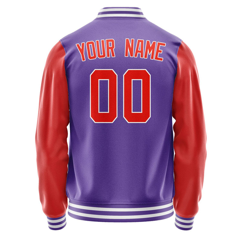Custom Light Purple Orange Red Jacket JA2323122318B31812