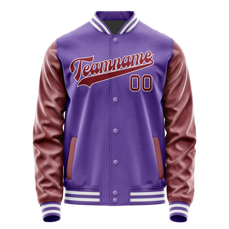 Custom Light Purple Crimson Red Jacket JA2323152318B31815