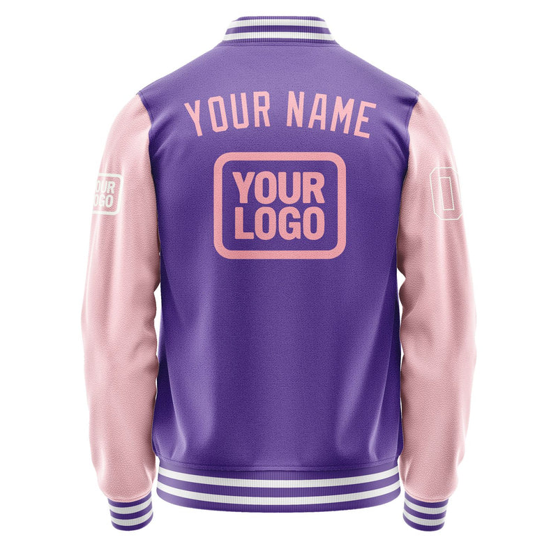 Custom Light Purple Light Pink Jacket JA232321231818212118