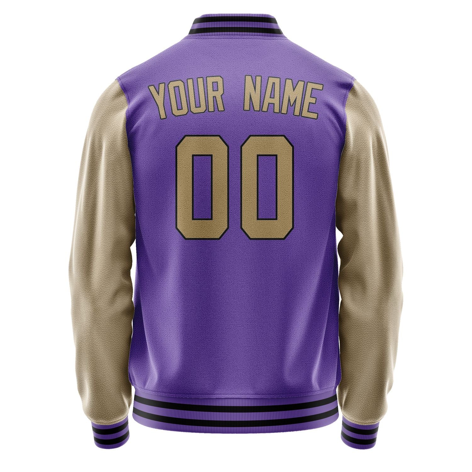 Custom Light Purple Light Khaki Jacket JA2323252317B31725