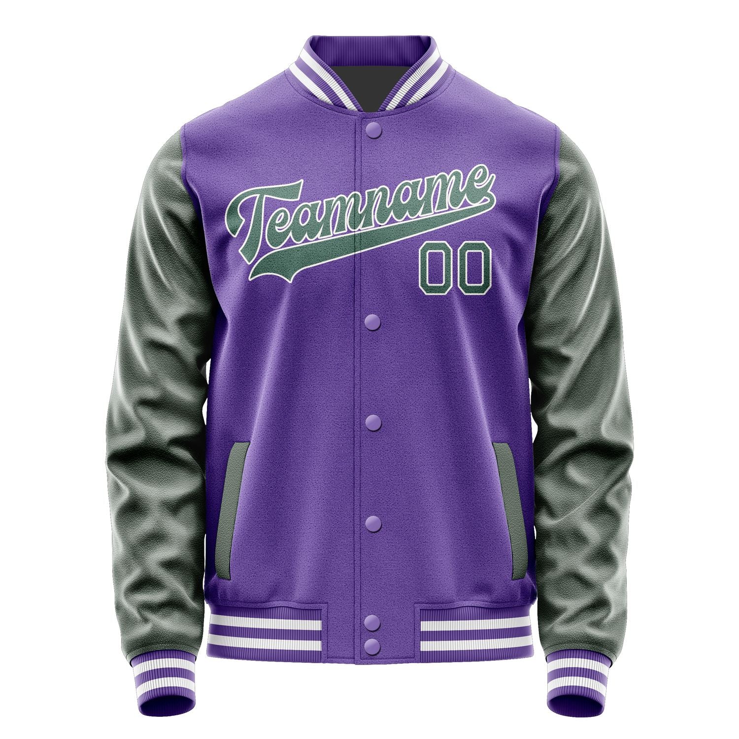 Custom Light Purple Blue Green Jacket JA2323272318B31827