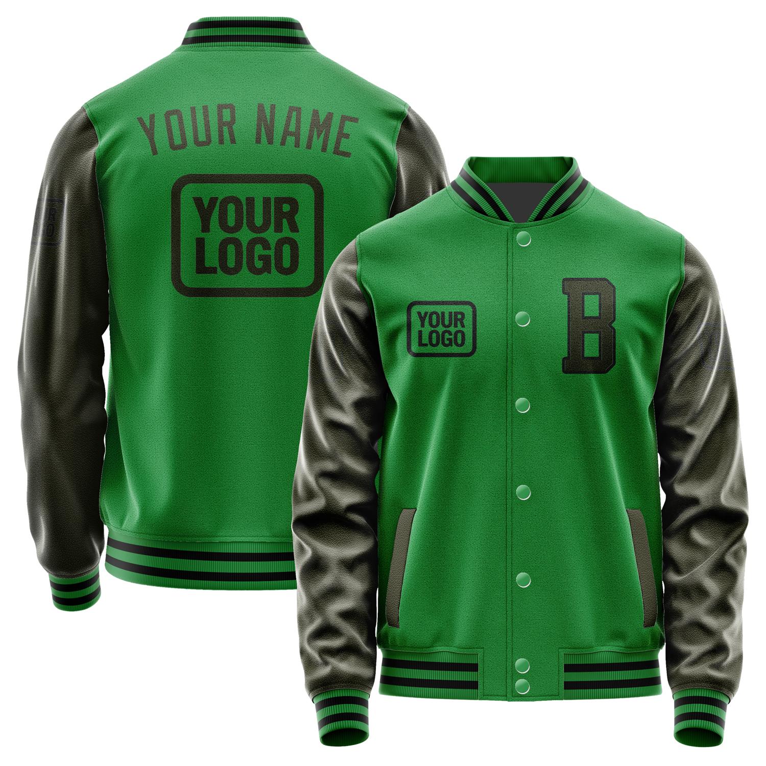 Custom Emerald Green Olive Jacket JA242402241717020217