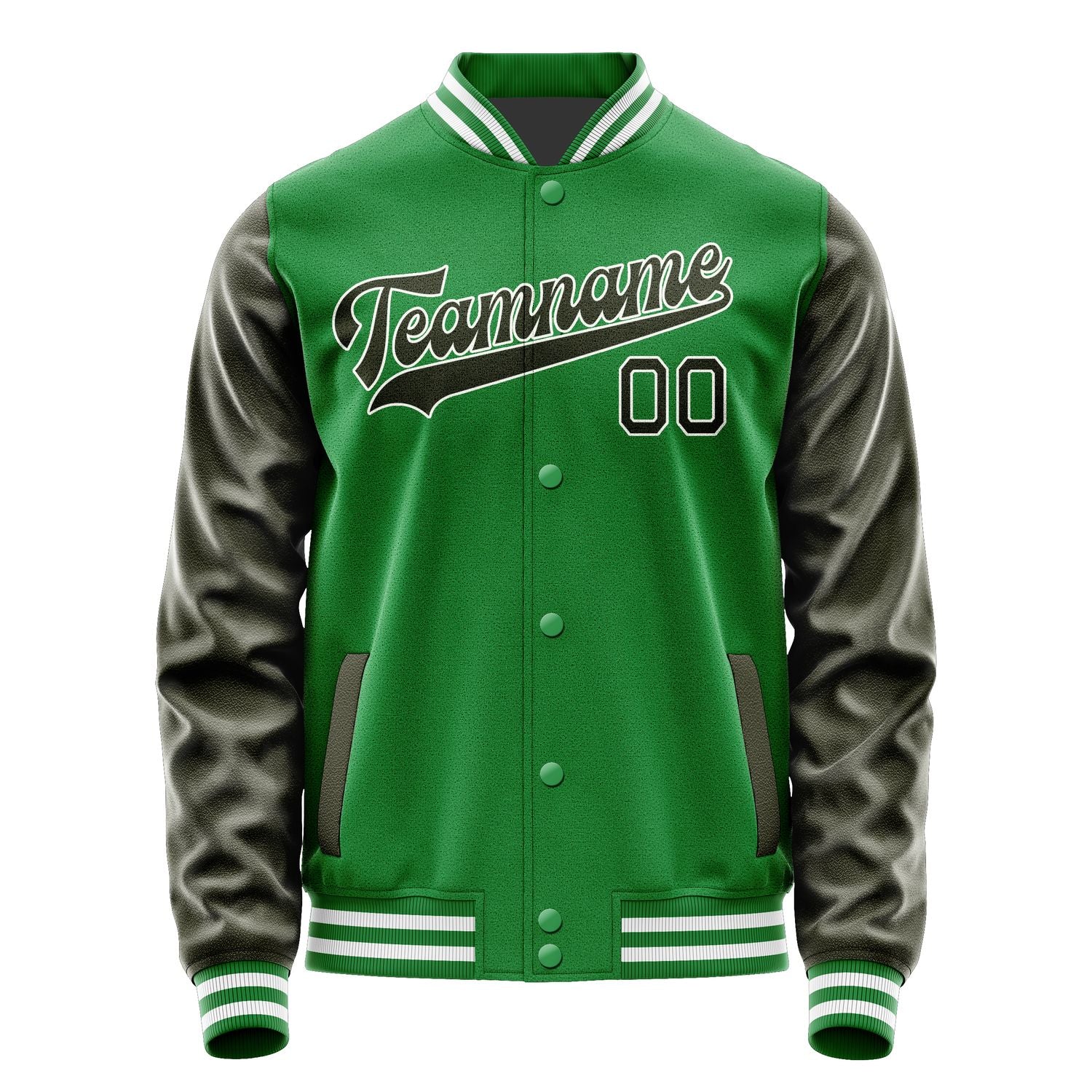 Custom Emerald Green Olive Jacket JA2424022418B31802