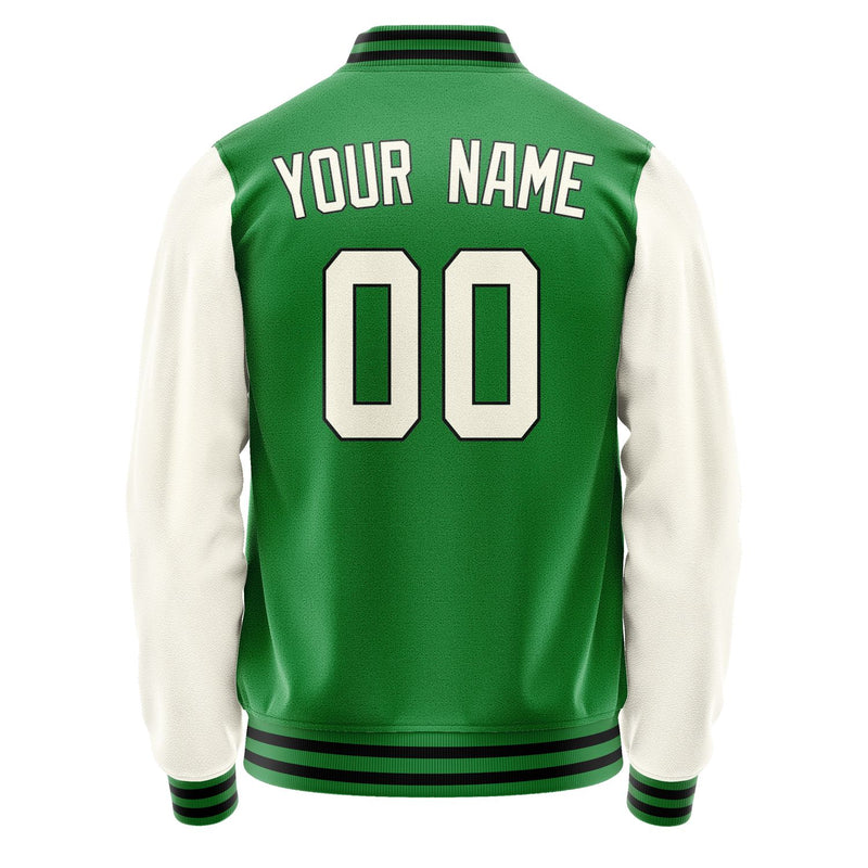 Custom Emerald Green Cream Jacket JA2424032417B31703