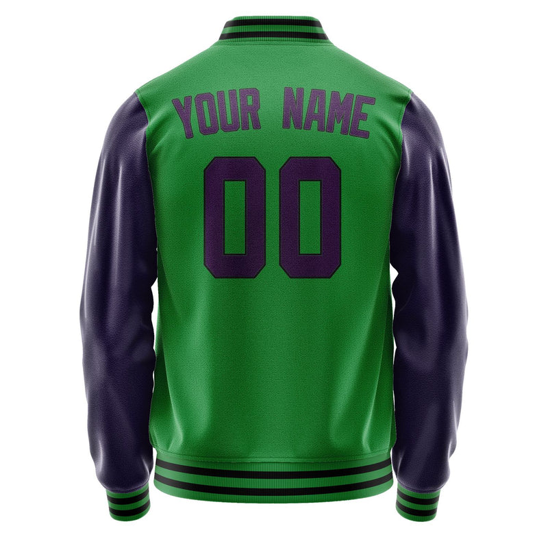 Custom Emerald Green Purple Jacket JA2424072417B31707