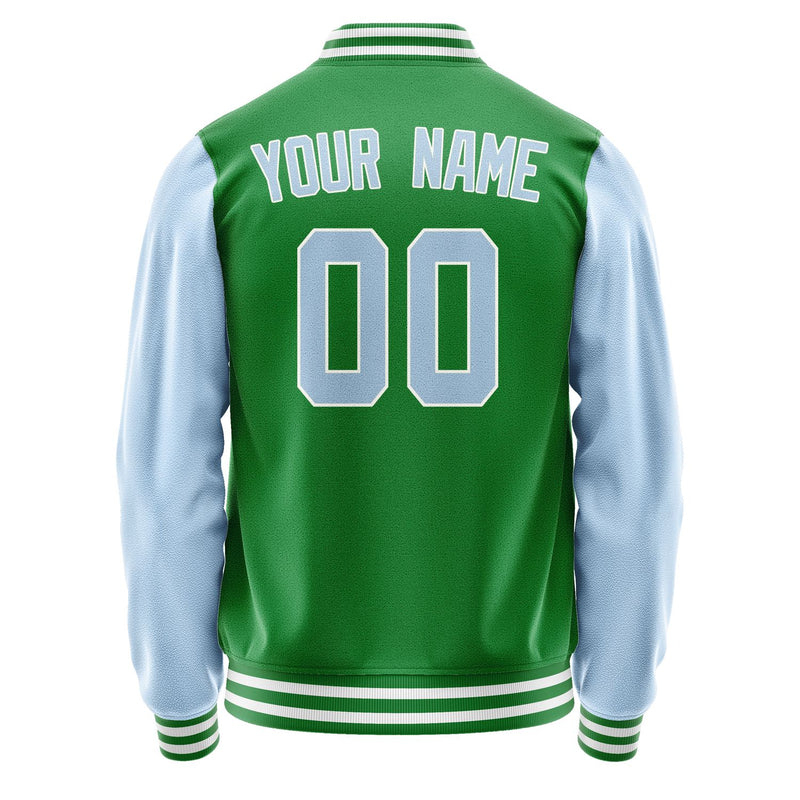 Custom Emerald Green Light Blue Jacket JA2424082418B31808