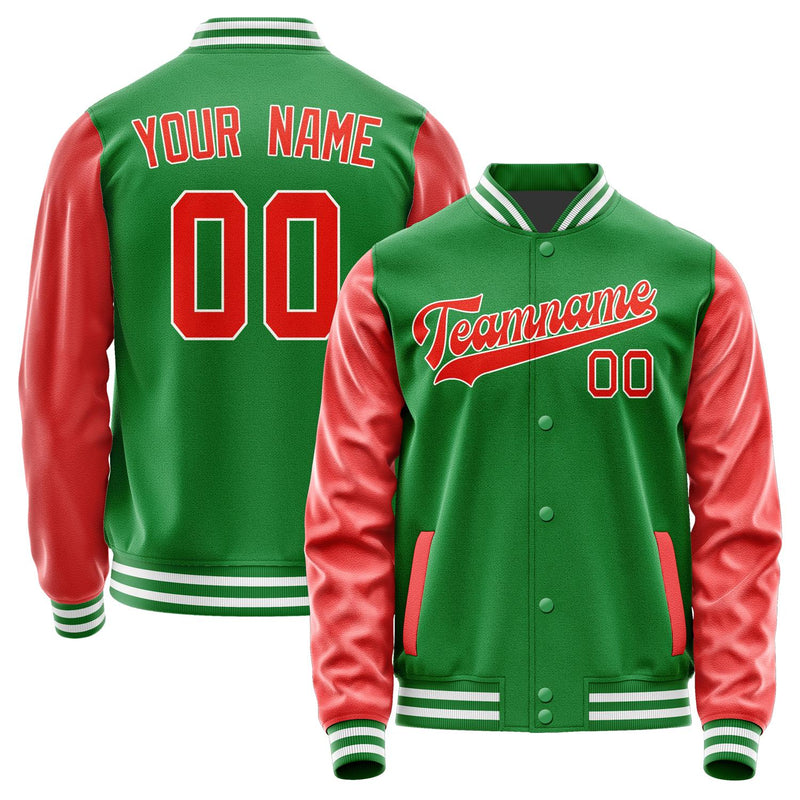 Custom Emerald Green Orange Red Jacket JA2424122418B31812