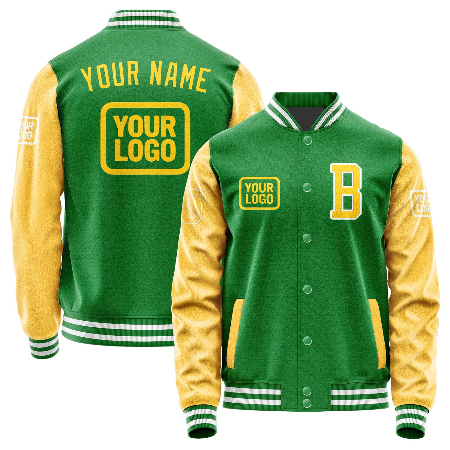 Custom Emerald Green Gold Jacket JA242430241818303018