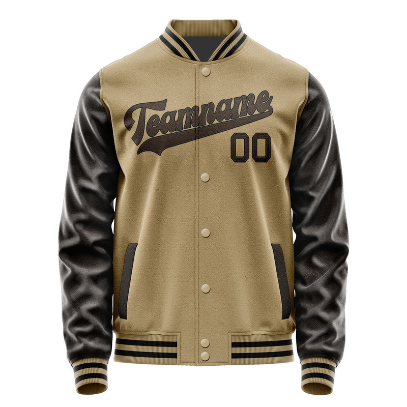 Custom Light Khaki Brown Jacket JA2525012517B31701