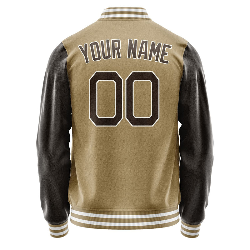 Custom Light Khaki Brown Jacket JA2525012518B21801