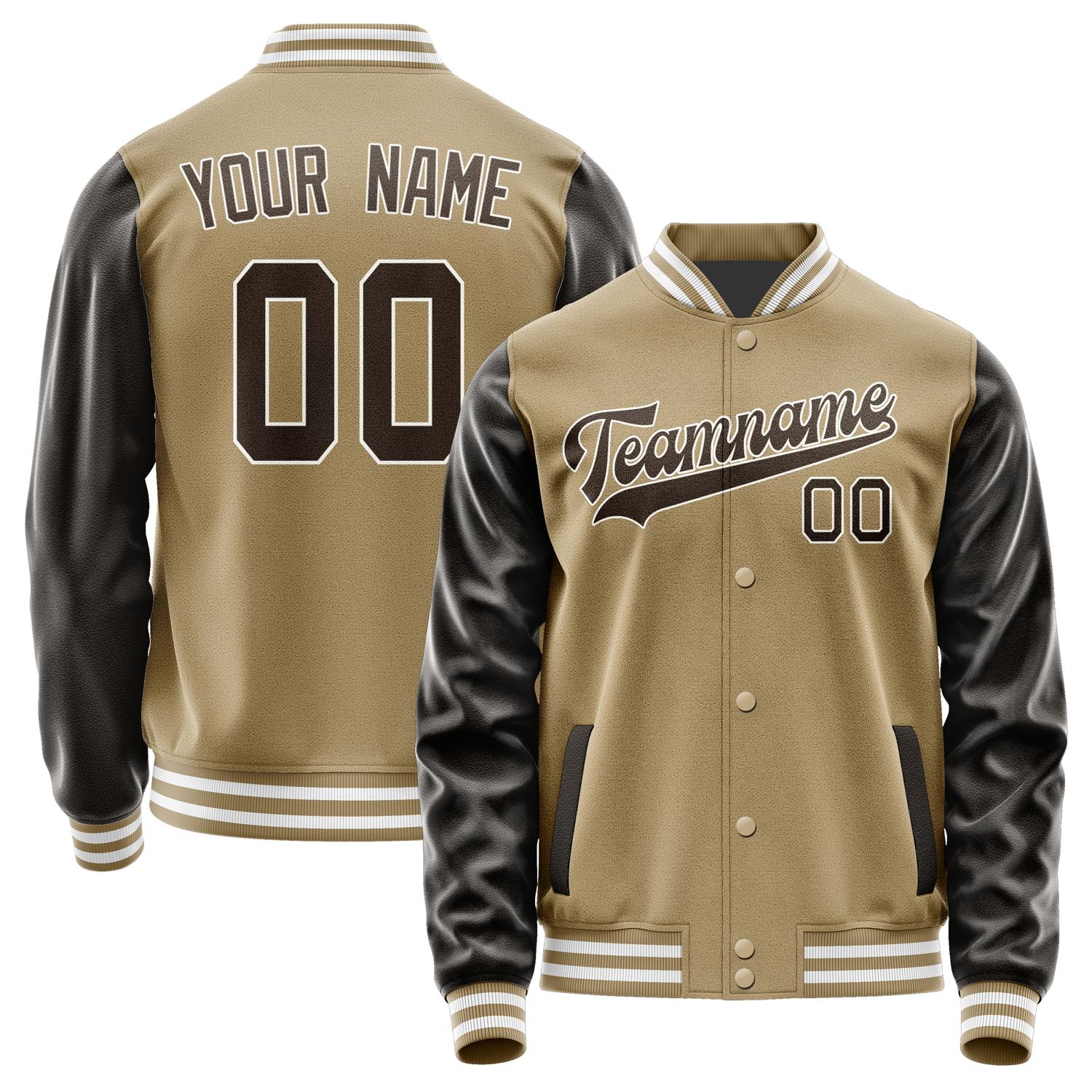 Custom Light Khaki Brown Jacket JA2525012518B31801