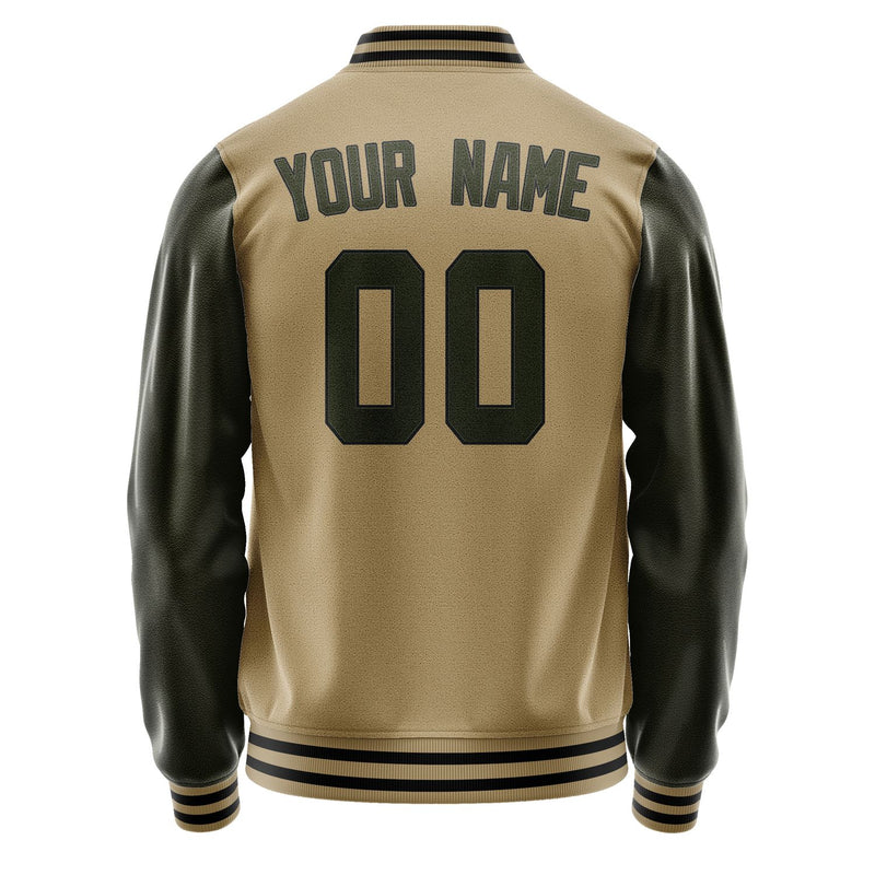 Custom Light Khaki Olive Jacket JA2525022517B31702